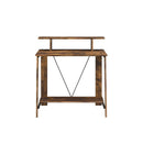Acme Furniture Nypho 92730 Writing Desk - Weathered Oak & Black IMAGE 3