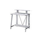 Acme Furniture Nypho 92732 Writing Desk - Antique White & Black IMAGE 1