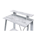 Acme Furniture Nypho 92732 Writing Desk - Antique White & Black IMAGE 2