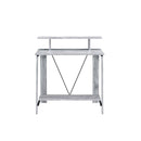 Acme Furniture Nypho 92732 Writing Desk - Antique White & Black IMAGE 3