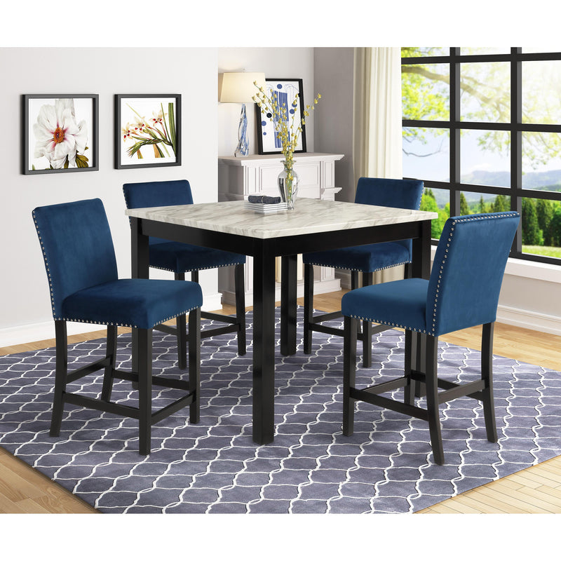 Crown Mark Lennon 5 pc Counter Height Dinette 1715SET-RB IMAGE 1