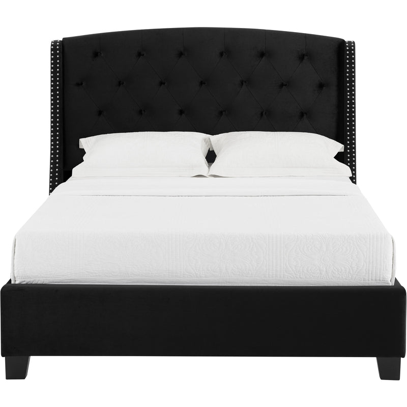 Crown Mark Eva Queen Upholstered Platform Bed 5111BK-Q-HBFB/5111BK-KQ-RAIL IMAGE 2