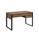 Acme Furniture Aflo 92725 Writing Desk - Weathered Oak & Black IMAGE 1