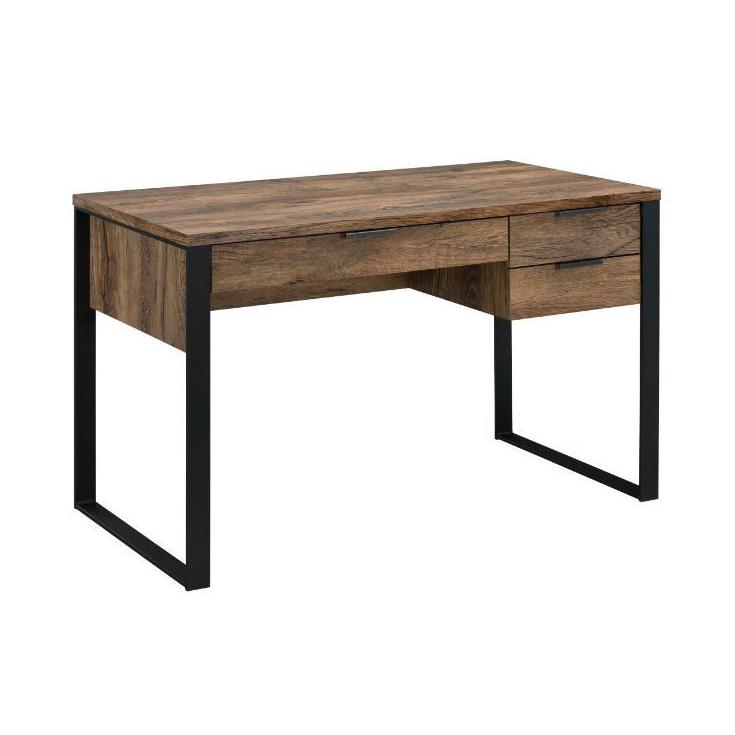 Acme Furniture Aflo 92725 Writing Desk - Weathered Oak & Black IMAGE 2