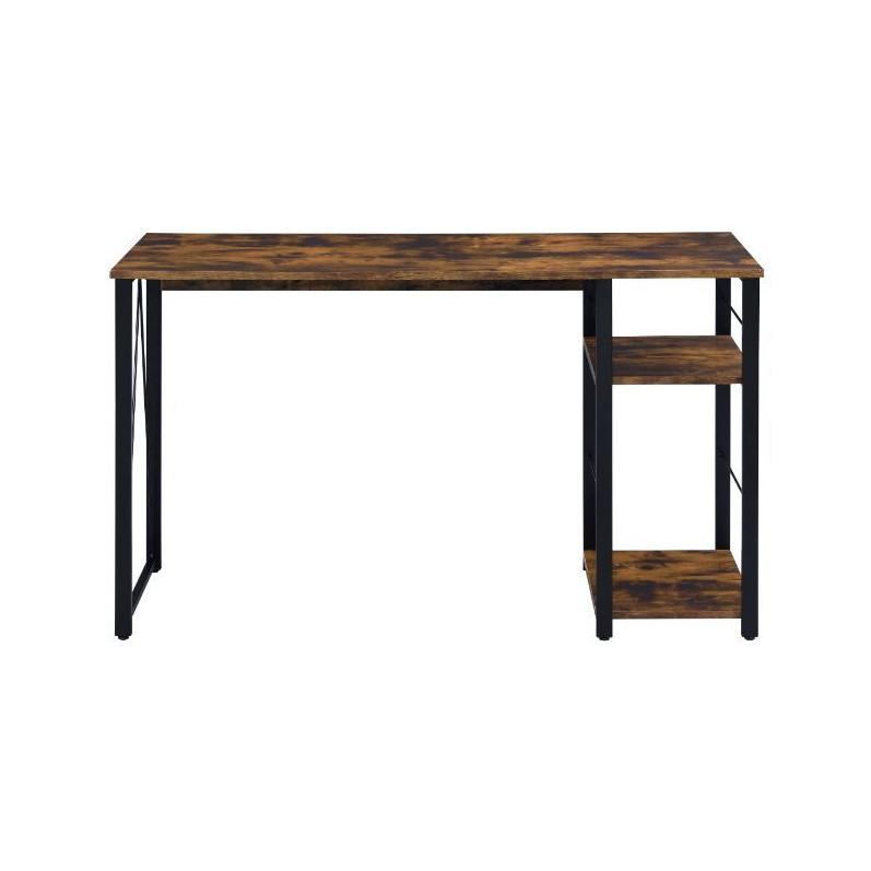 Acme Furniture Vadna 92765 Writing Desk - Weathered Oak & Black IMAGE 2