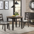 Intercon Furniture Round Beacon Dining Table BE-TA-4242D-BWA-C IMAGE 2