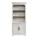 Intercon Furniture Drake DK-HO-7632BD-RFO-C 76" Bunching Bookcase with Door IMAGE 1