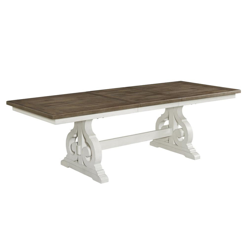 Intercon Furniture Drake Dining Table with Trestle Base DK-TA-4098-RFO-C IMAGE 1