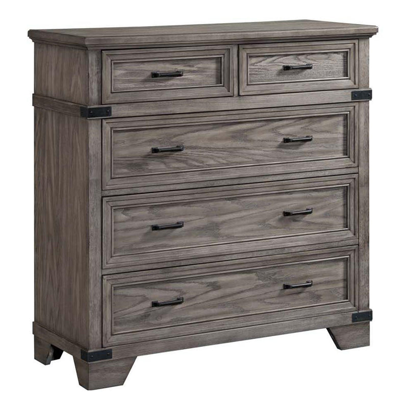 Intercon Furniture Forge 5-Drawer Media Chest FG-BR-4905MC-STE-C IMAGE 1