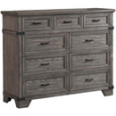 Intercon Furniture Forge 9-Drawer Dresser FG-BR-4909-STE-C IMAGE 1