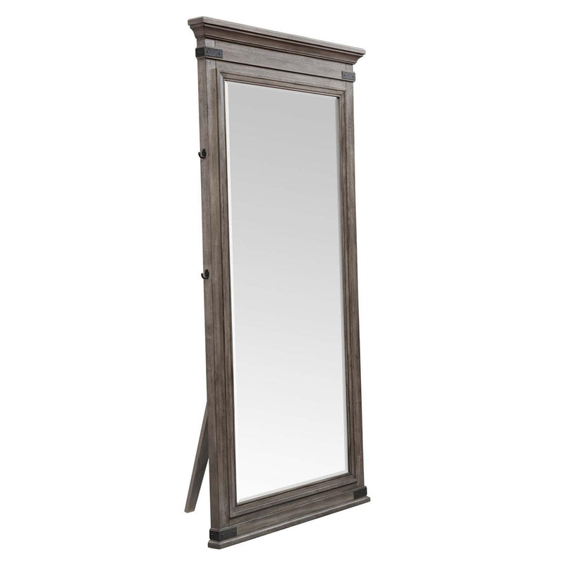 Intercon Furniture Forge Floorstanding Mirror FG-BR-4979-STE-C IMAGE 1