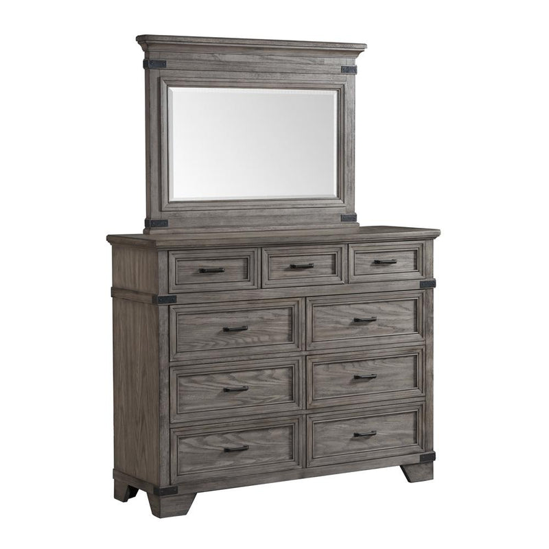 Intercon Furniture Forge Dresser Mirror FG-BR-4991-STE-C IMAGE 3