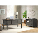 Intercon Furniture Foundry FR-HO-6030WD-PEW-C 60" Half Ped Desk IMAGE 3
