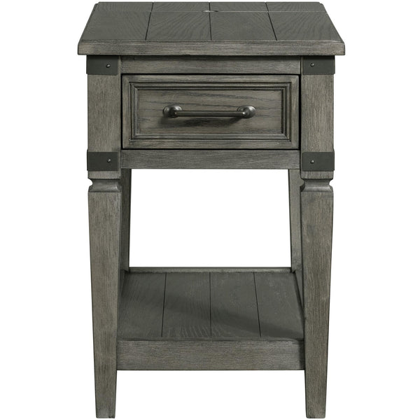 Intercon Furniture Foundry Chairside Table FR-TA-1726-PEW-C IMAGE 1