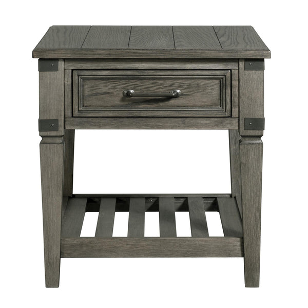 Intercon Furniture Foundry End Table FR-TA-2426-PEW-C IMAGE 1