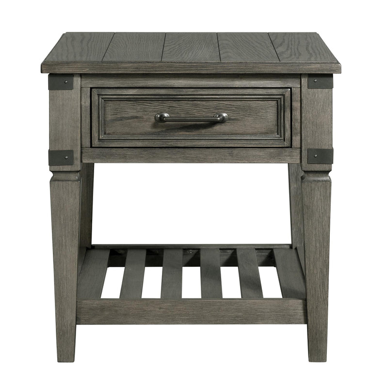 Intercon Furniture Foundry End Table FR-TA-2426-PEW-C IMAGE 1
