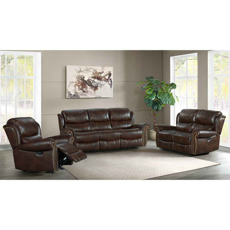 Intercon Furniture Hyde Park Fabric Recliner HK-RC-144MR-BMG-C IMAGE 2