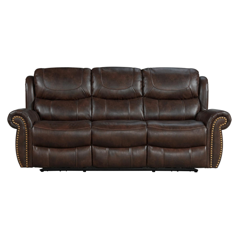 Intercon Furniture Hyde Park Reclining Fabric Sofa HK-SF-390PR-TOB-C IMAGE 1