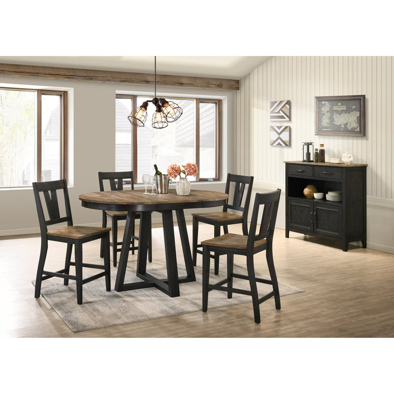 Intercon Furniture Harper Pub Height Stool HP-BS-270W-BBP-K24 IMAGE 3