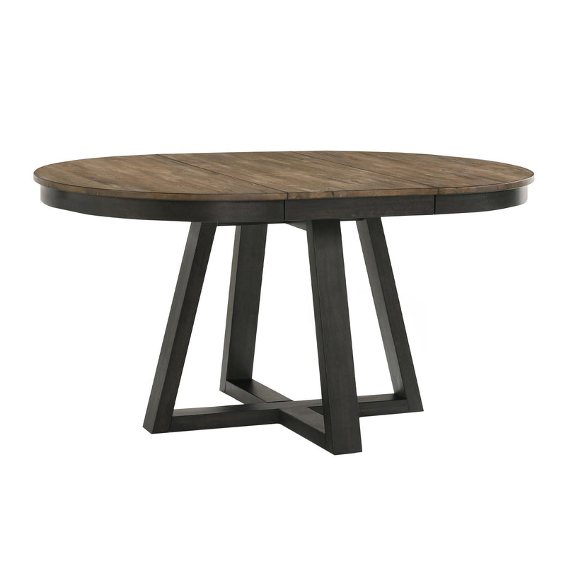 Intercon Furniture Round Harper Dining Table with Trestle Base HP-TA-4260-BBP-C IMAGE 1