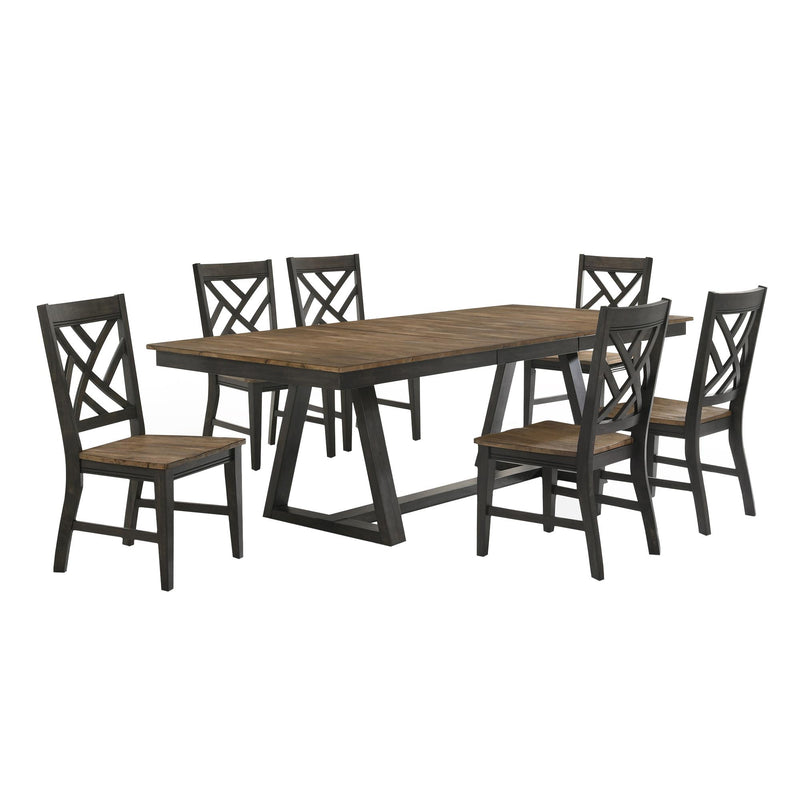 Intercon Furniture Harper Dining Table with Trestle Base HP-TA-4294-BBP-C IMAGE 2