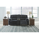 Signature Design by Ashley Draycoll 7650496C Double Reclining Power Loveseat with Console IMAGE 6