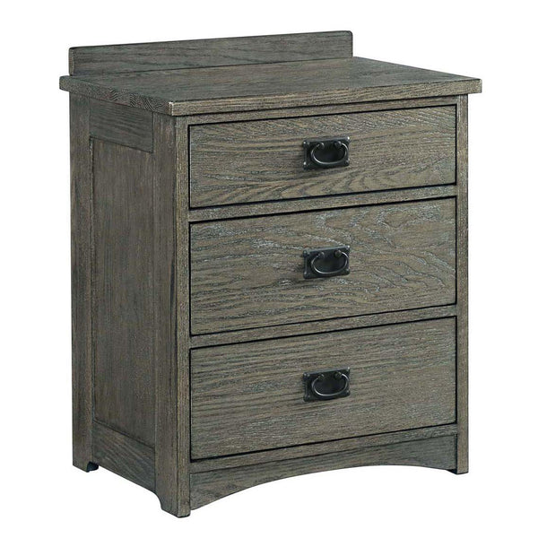 Intercon Furniture Oak Park 3-Drawer Nightstand OP-BR-5803-PEW-C IMAGE 1