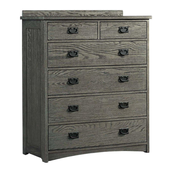 Intercon Furniture Oak Park 6-Drawer Chest OP-BR-5806-PEW-C IMAGE 1