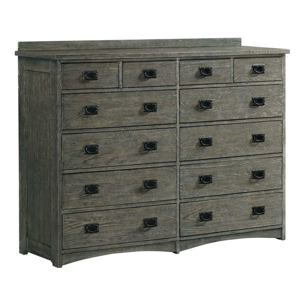 Intercon Furniture Oak Park 12-Drawer Dresser OP-BR-5812-PEW-C IMAGE 1