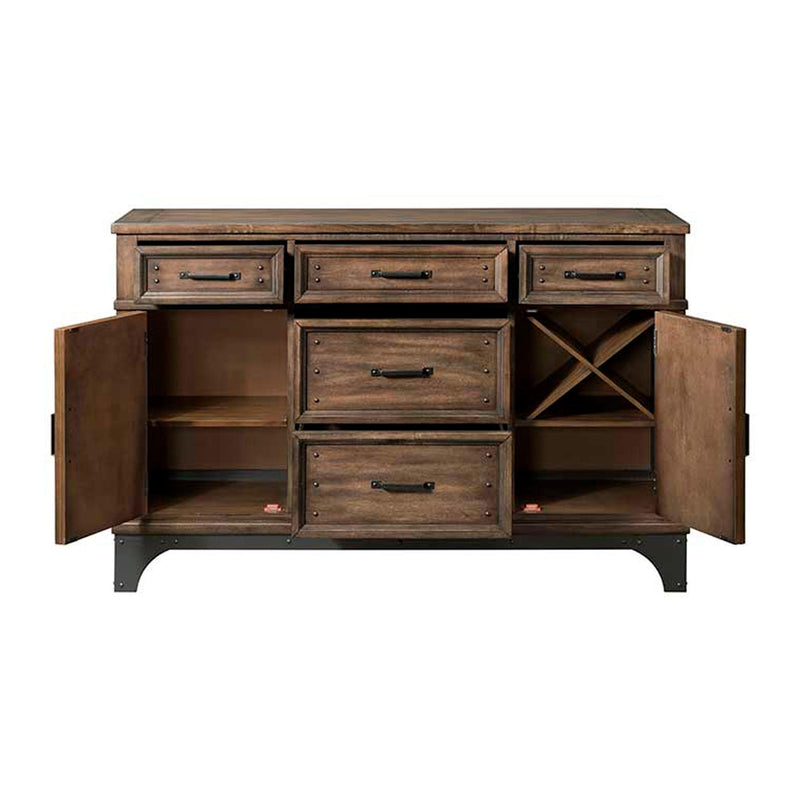 Intercon Furniture Whiskey River Sideboard WY-CA-5838-GPG-C IMAGE 2