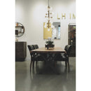  LH Imports Live Edge Dining Table with Trestle Base LOF012S IMAGE 7