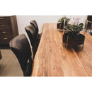  LH Imports Live Edge Dining Table with Trestle Base LOF013S IMAGE 3