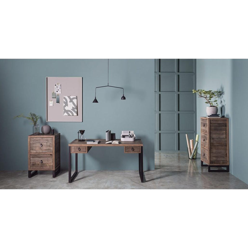 LH Imports Wooden Forge Office Desk IMAGE 2