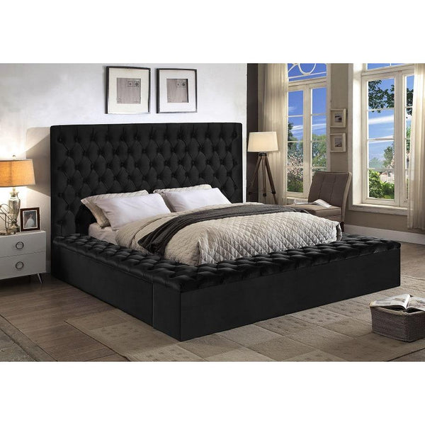 IFDC King Upholstered Platform Bed with Storage IF 5793 - 78 IMAGE 1