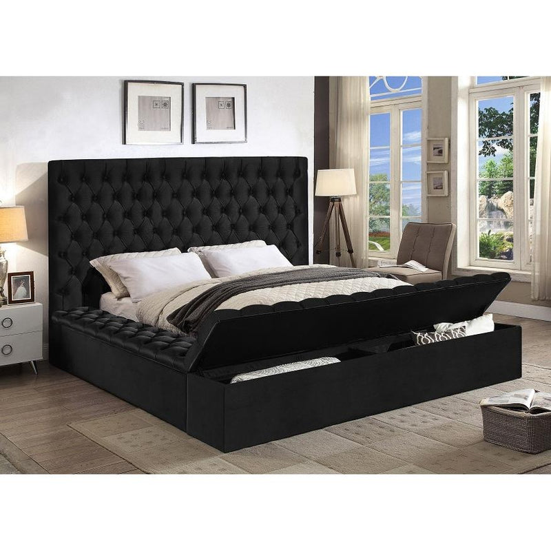 IFDC King Upholstered Platform Bed with Storage IF 5793 - 78 IMAGE 2