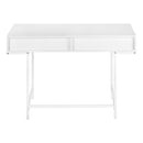 Monarch I 7554 Computer Desk - White/White Metal IMAGE 4