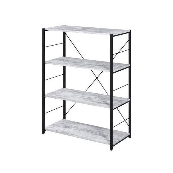 Acme Furniture Tesadea 92774 Bookshelf - Weathered White IMAGE 1