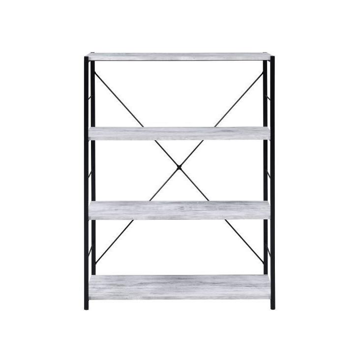 Acme Furniture Tesadea 92774 Bookshelf - Weathered White IMAGE 2