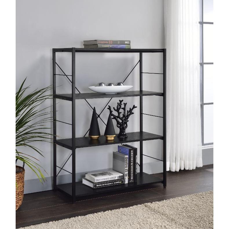 Acme Furniture Tesadea 92775 Bookshelf - Black IMAGE 3