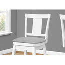 Monarch I 1233 Swivel Counter Stool - White/Grey IMAGE 3