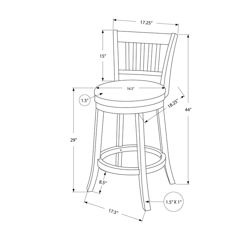 Monarch Pub Height Stool I 1238 IMAGE 5