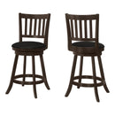 Monarch I 1237 Swivel Counter Stool - Espresso/Black IMAGE 1
