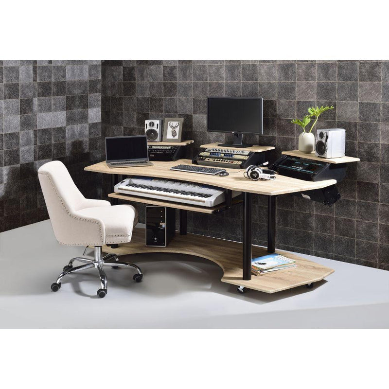 Acme Furniture Eleazar 92897 83" Music Desk - Natural IMAGE 7