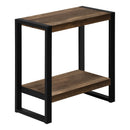 Monarch I 2852 Accent Table - Brown Reclaimed Wood-Look/Black Metal IMAGE 1