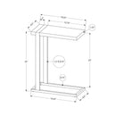 Monarch I 2853 Accent Table - Brown Reclaimed Wood-Look/Black Metal IMAGE 10