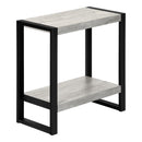 Monarch I 2857 Accent Table - Gray Reclaimed Wood-Look/Black Metal IMAGE 1