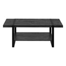 Monarch I 2860 Coffee Table - Black Reclaimed Wood-Look/Black Metal IMAGE 2