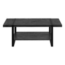 Monarch I 2860 Coffee Table - Black Reclaimed Wood-Look/Black Metal IMAGE 4