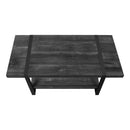 Monarch I 2860 Coffee Table - Black Reclaimed Wood-Look/Black Metal IMAGE 5
