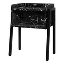 Monarch I 3590 Accent Table - Black Marble/Black Metal IMAGE 1